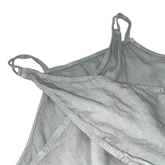 Linen Backless Tank by ZARA in Sage Green - Picture 5 of 7